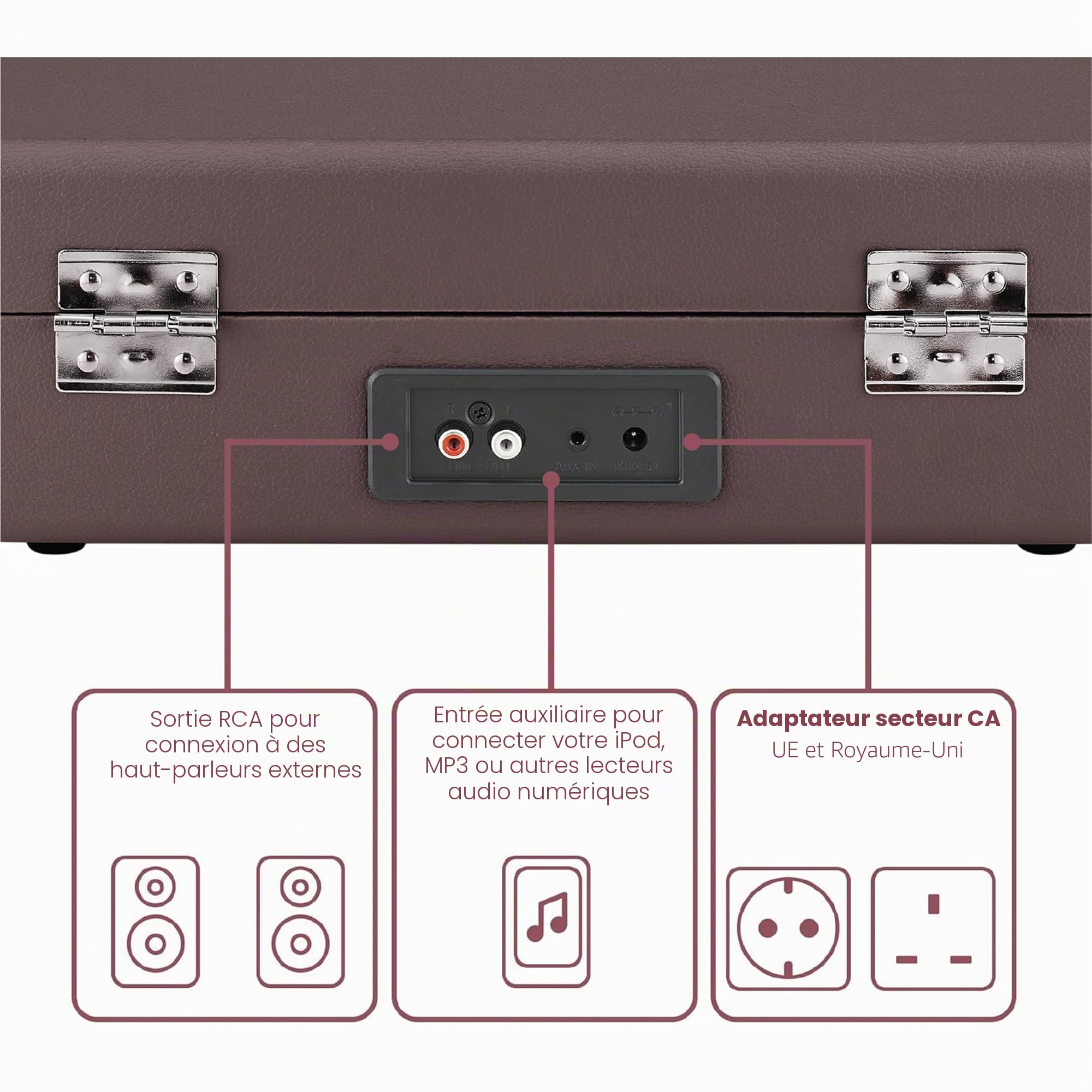 crosley-cruiser-plus-tourne-disque-valise-violet-cendr-bluetooth image 4