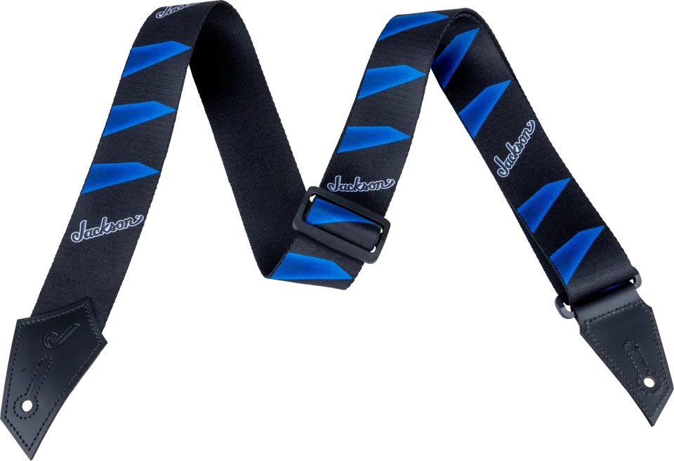 jackson-straps-sangle-guitare-headstock-noir-bleu-50-8-mm image 1