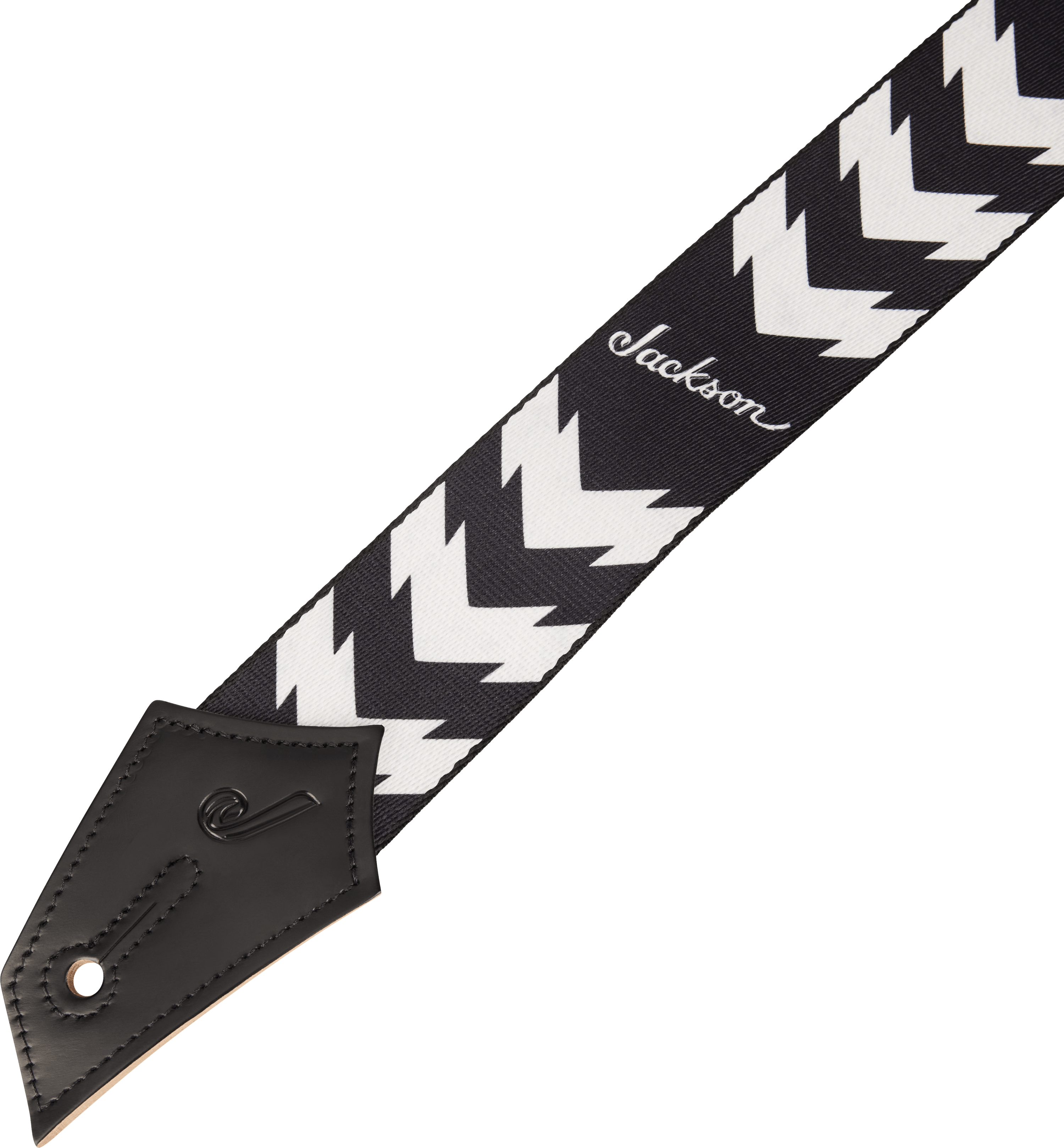 jackson-strap-double-v-sangle-guitare-50-mm-noir-blanc image 2