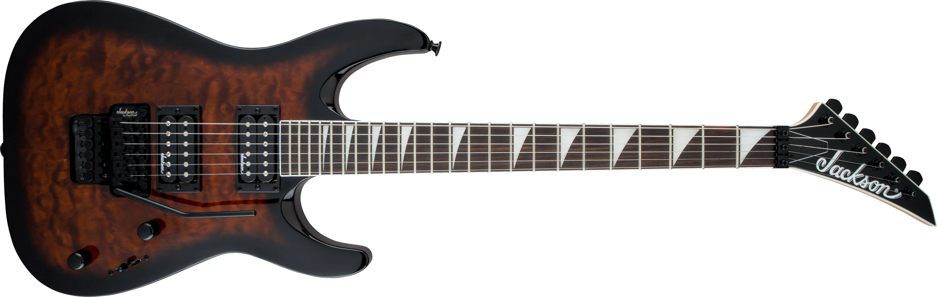 jackson-js-dinky-js32q-guitare-lectrique-bleu-transparent image 1