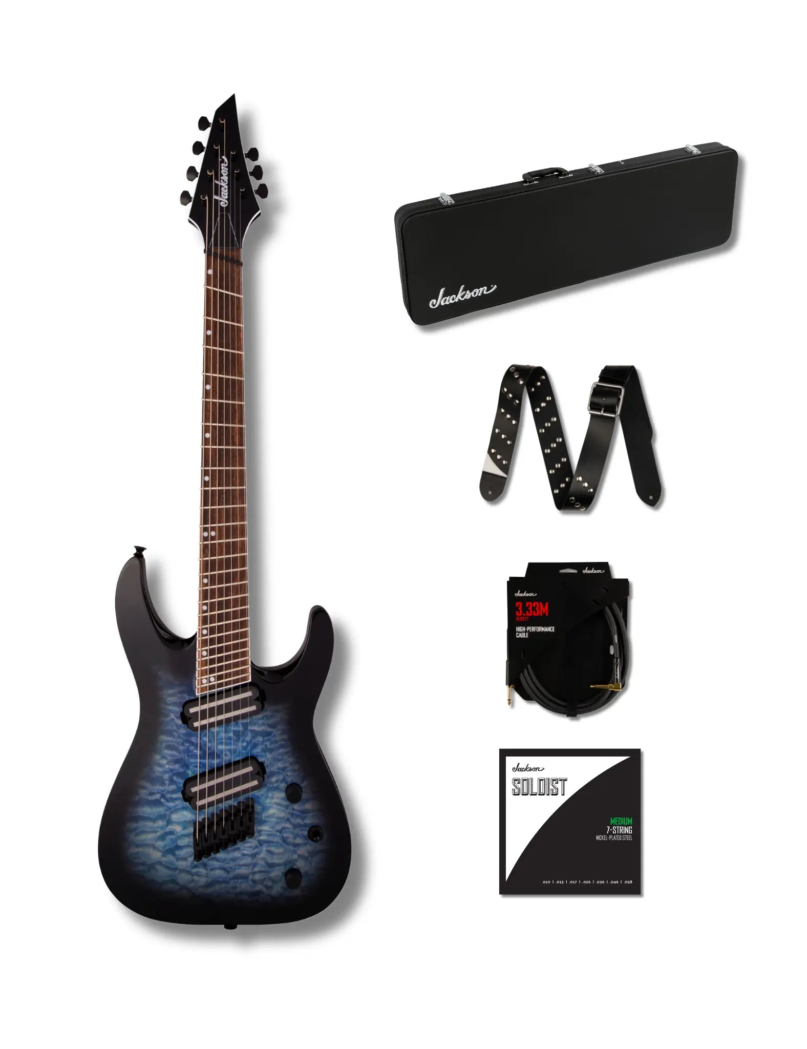 jackson-x-series-soloist-slatx7q-guitare-7-cordes-pack-cordes image 1