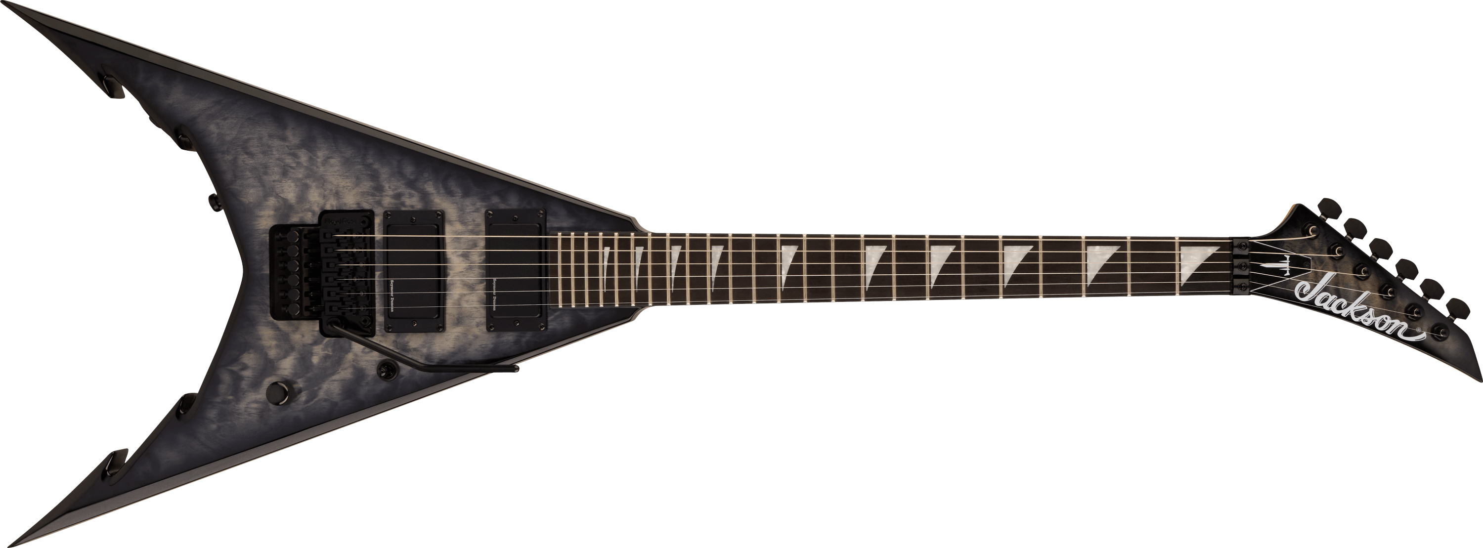 jackson-pro-corey-beaulieu-king-v-kv6q-guitare-transparent-black image 1