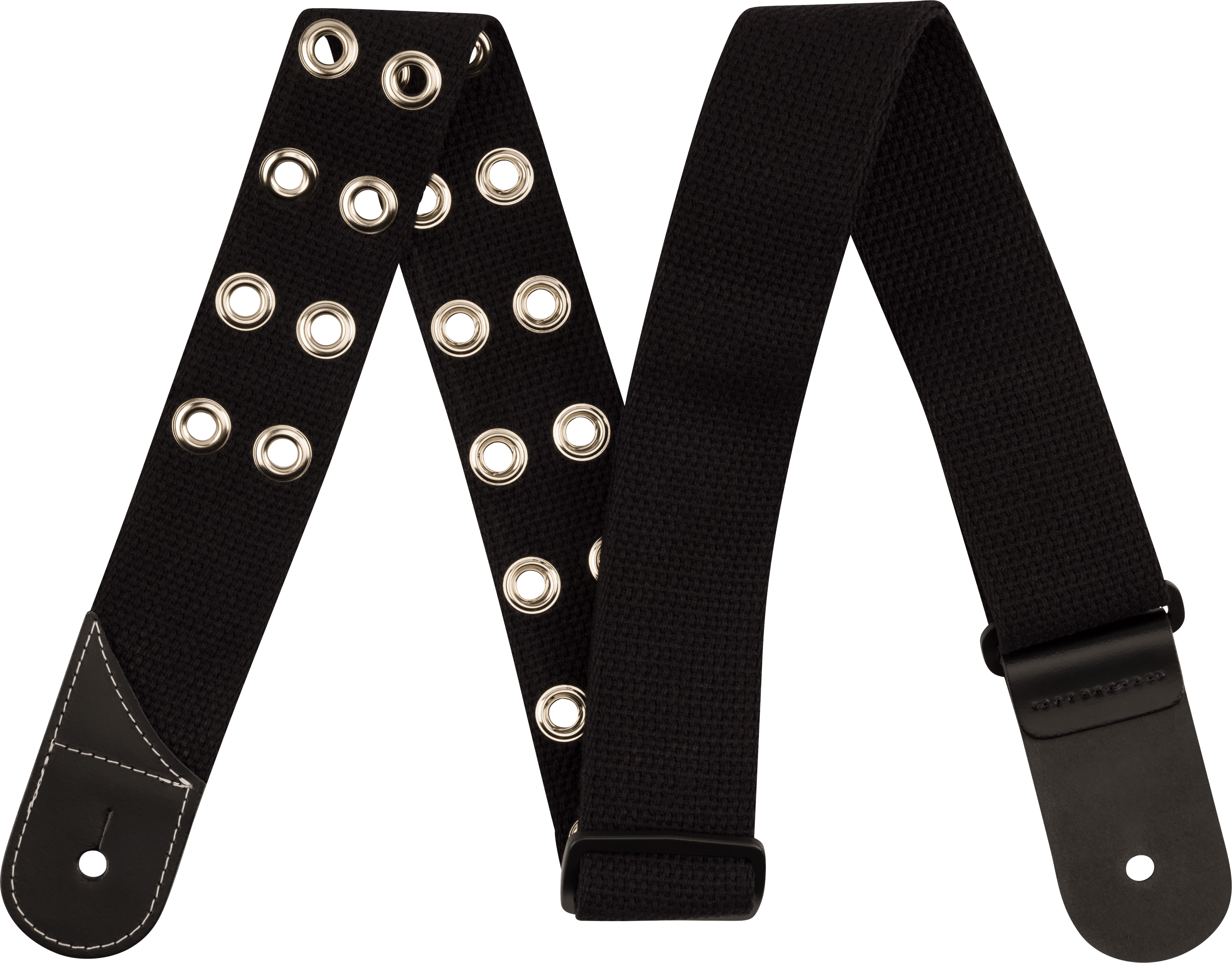 jackson-straps-cotton-grommet-sangle-guitare-noire-2-pouces image 1