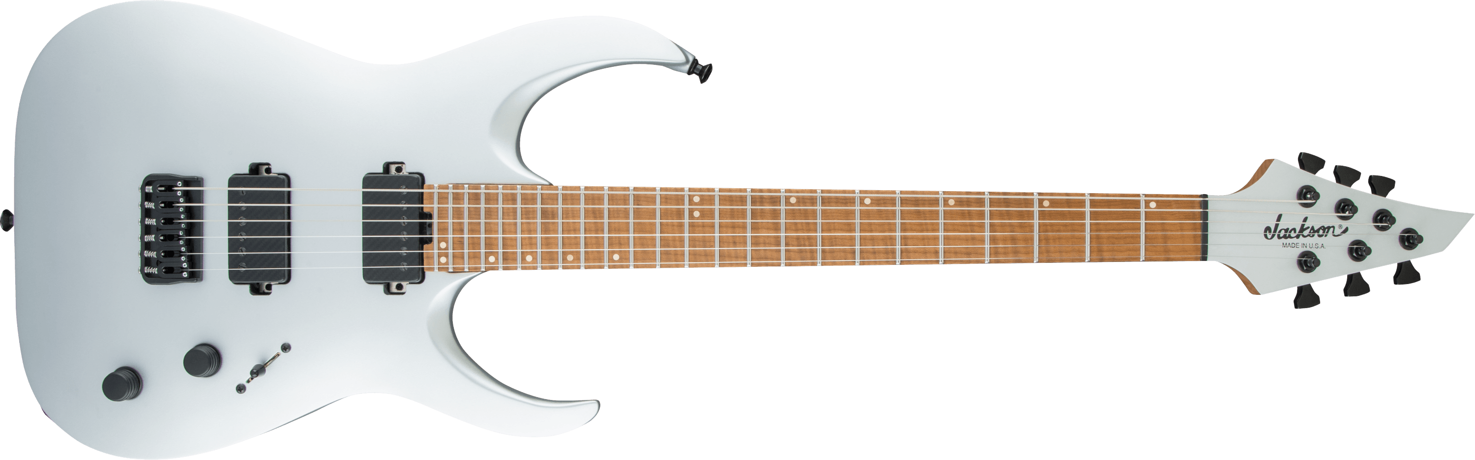 jackson-juggernaut-ht6-guitare-lectrique-satin-silver-bare-knuckle image 1