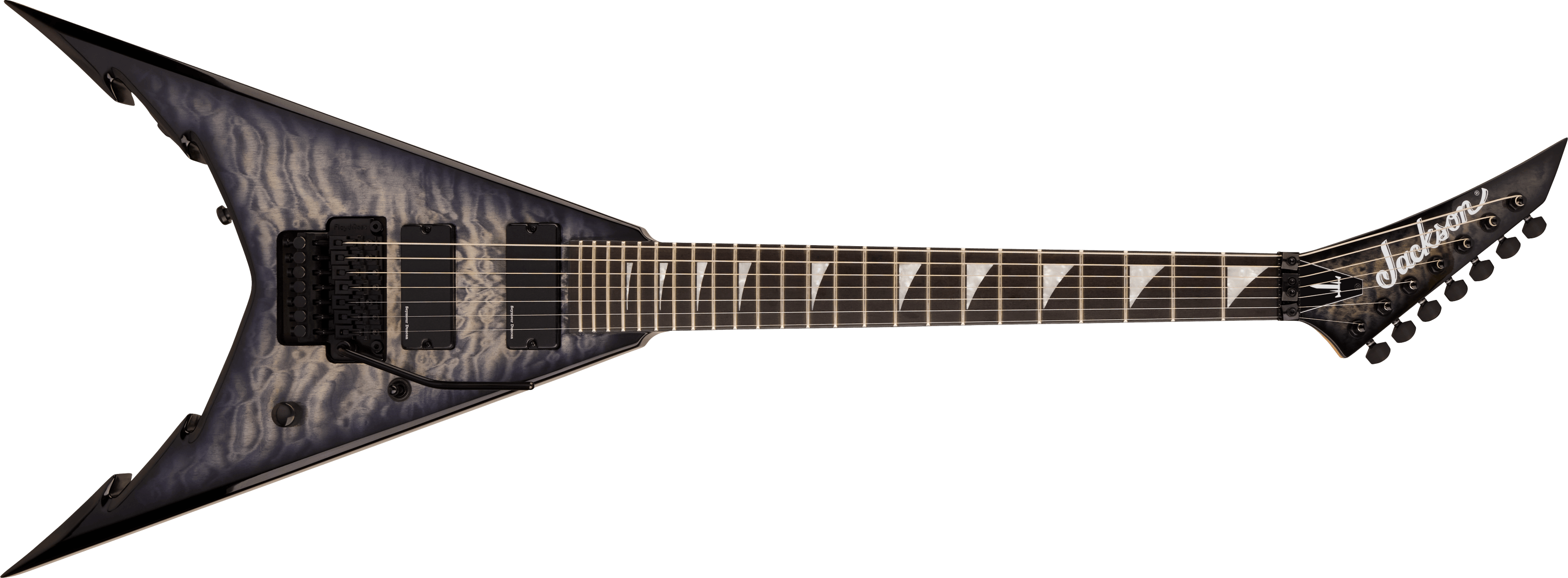 jackson-pro-king-v-kv7q-guitare-lectrique-corey-beaulieu-transparent-black image 1