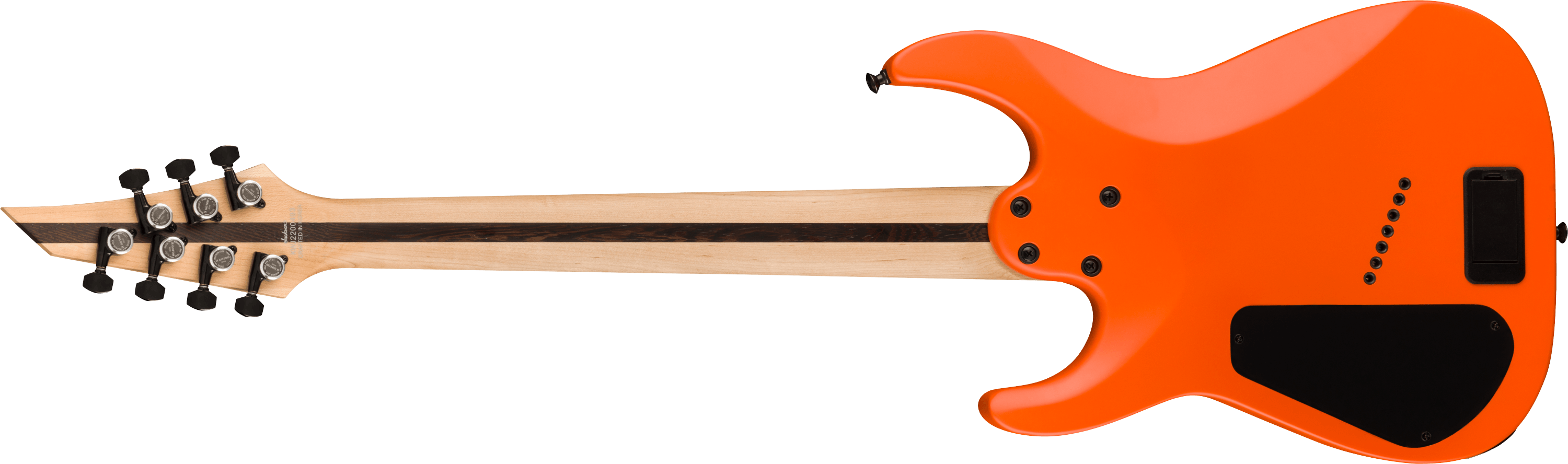 jackson-pro-plus-dinky-mdk-ht7-ms-guitare-orange-crush-7-cordes image 2