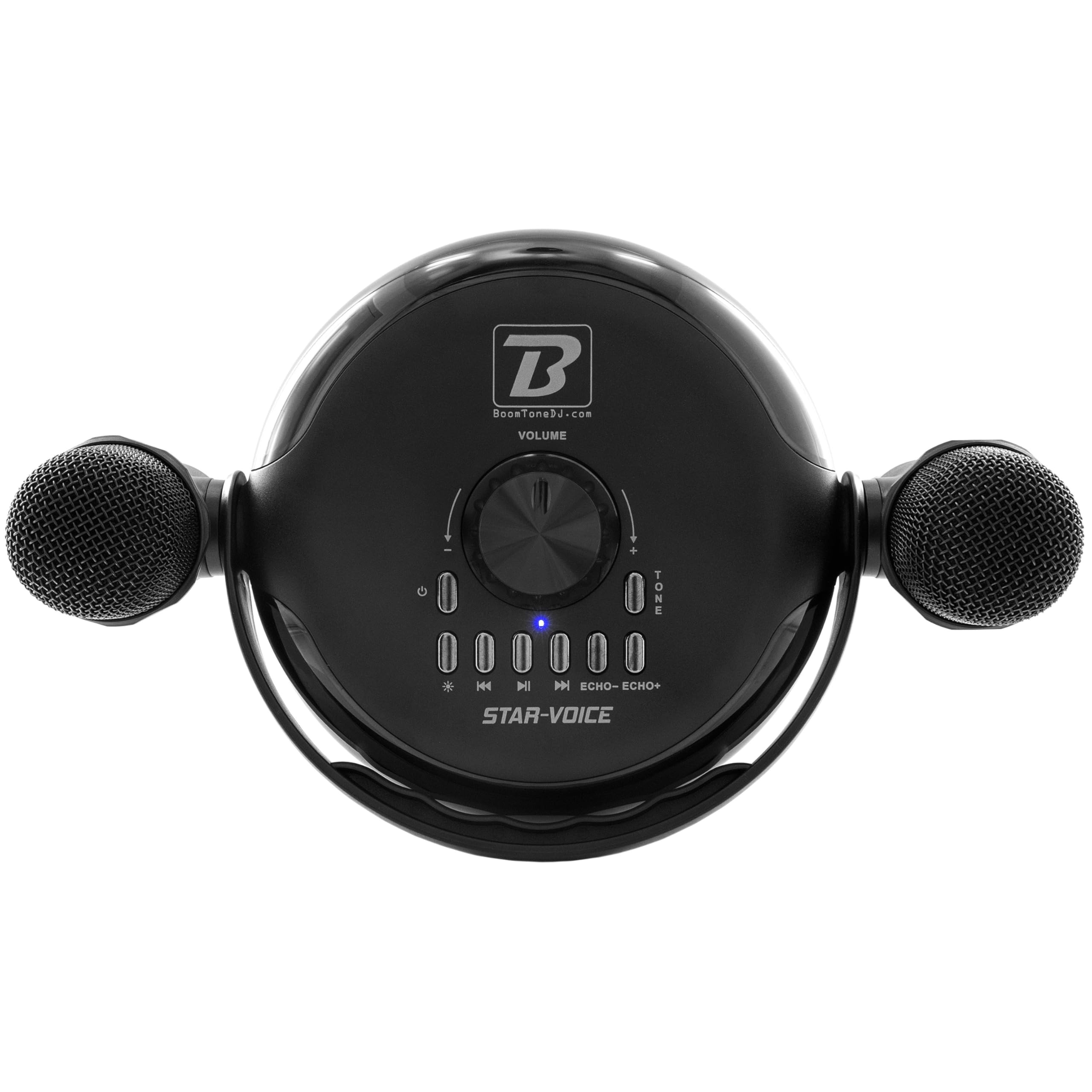 boomtonedj-star-voice-enceinte-karaok-bluetooth-2-micros-led image 3