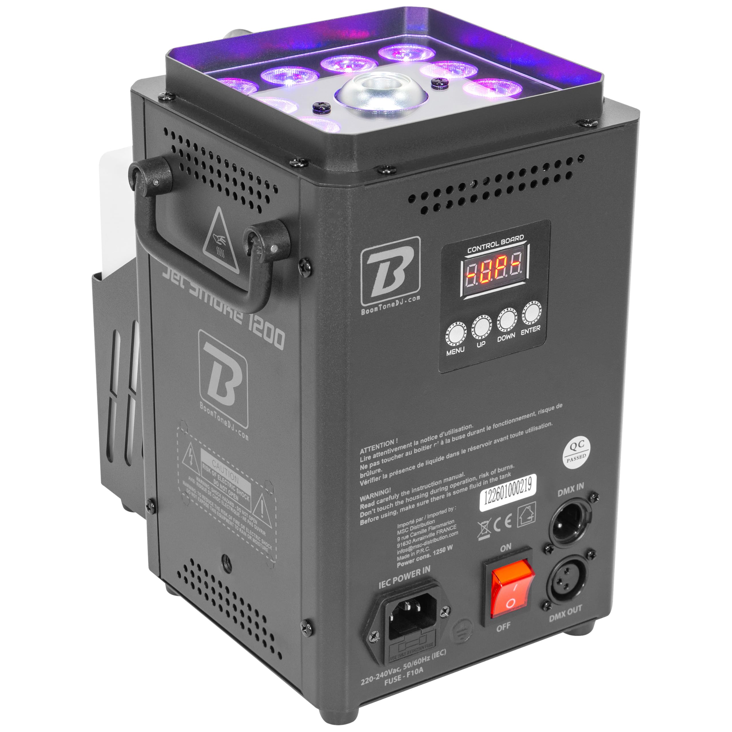 boomtonedj-jet-smoke-1200-machine-fum-e-verticale-led image 2