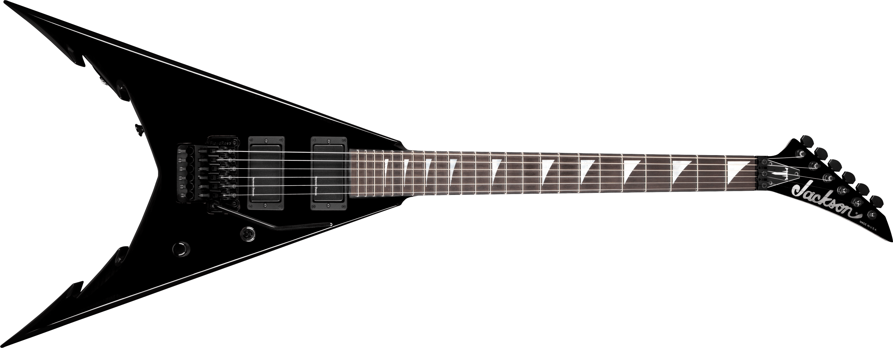 jackson-king-v-kv6-guitare-lectrique-gloss-black-floyd-rose image 1