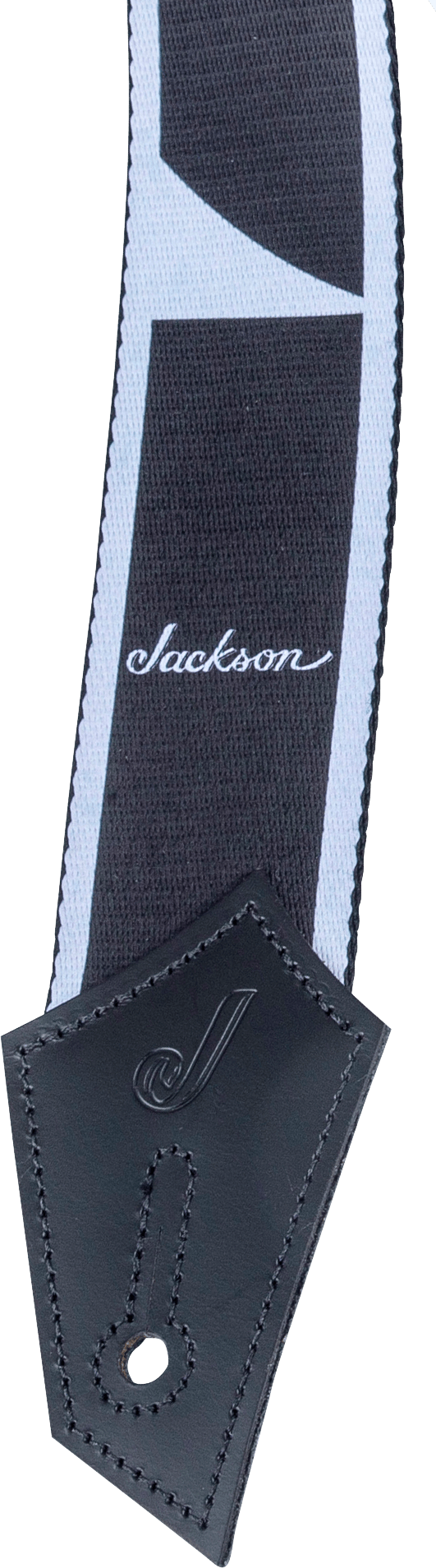 jackson-strap-sharkfin-sangle-guitare-black-and-white image 2