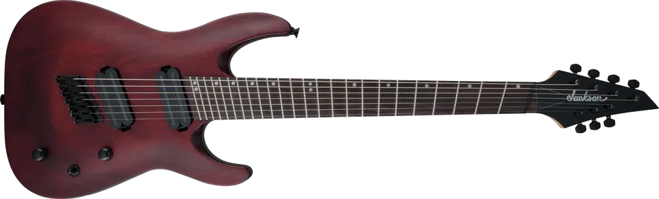 jackson-x-series-dinky-dkaf7-ms-guitare-7-cordes-stained-mahogany image 1