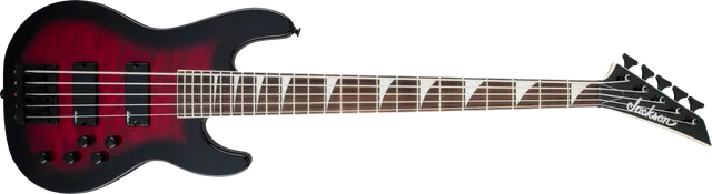 jackson-js3vq-concert-basse-5-cordes-transparent-red-burst image 1