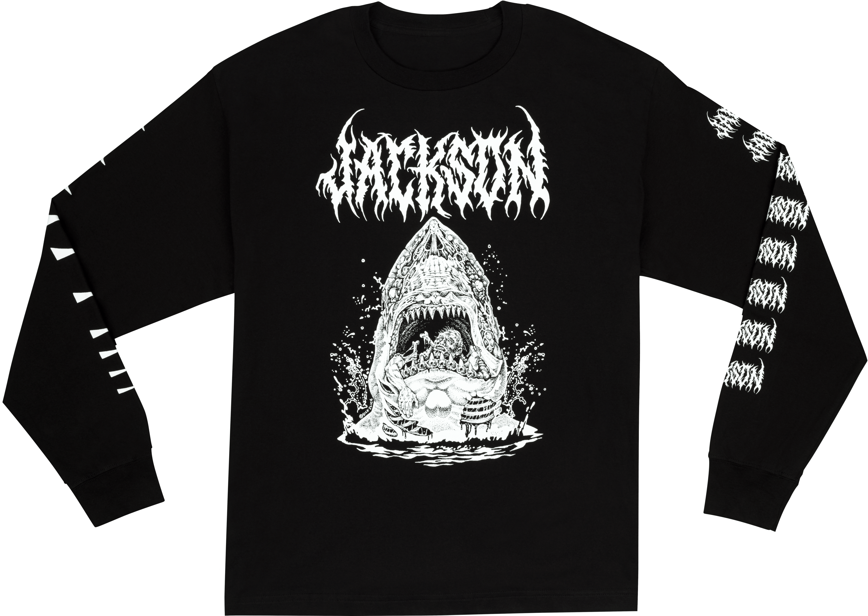 jackson-sharkrot-t-shirt-manche-longue-noir-taille-l image 3