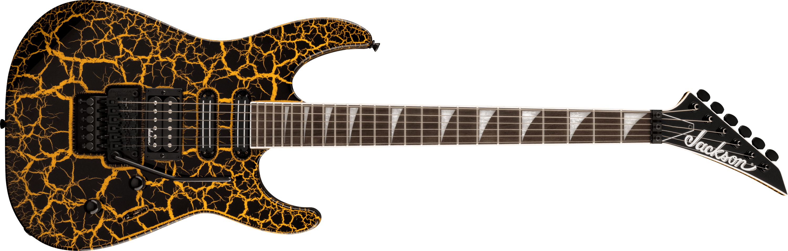 jackson-x-series-sl3x-dx-crackle-guitare-yellow-crackle image 4