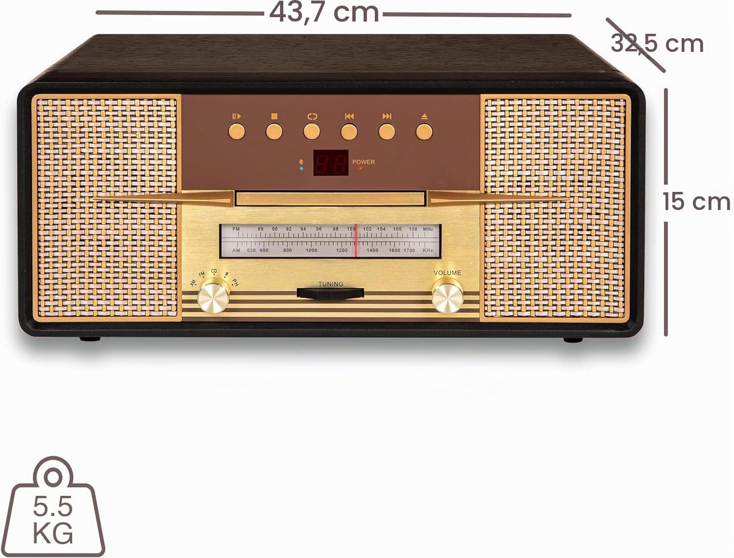 crosley-rhapsody-platine-vinyle-acajou-haut-parleurs-int-gr-s image 2