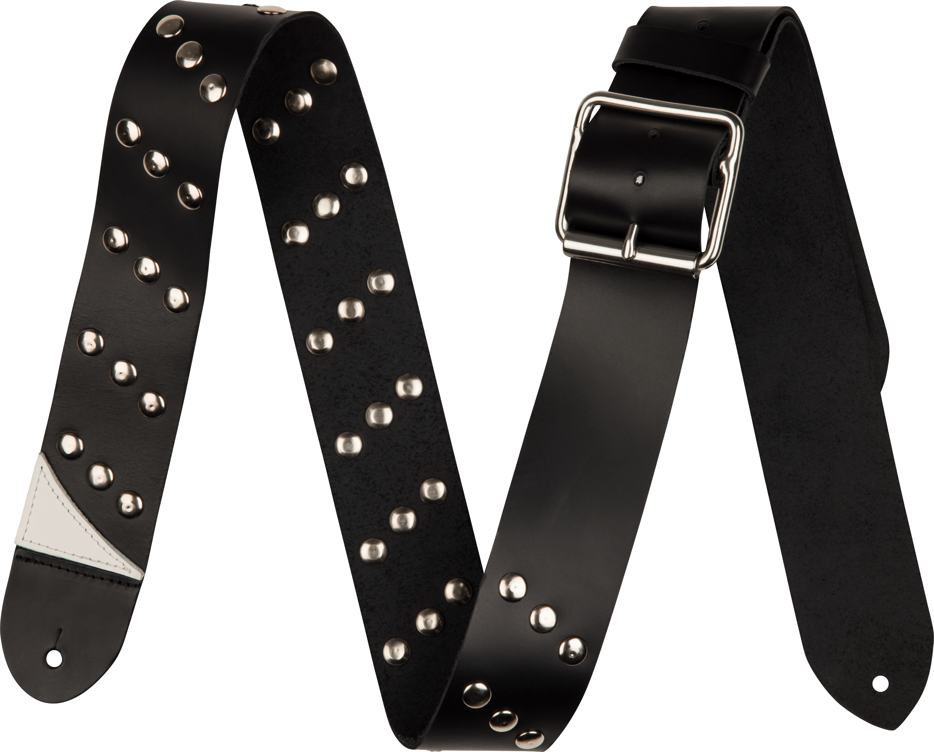 jackson-straps-metal-stud-sangle-cuir-noir-63-5-mm-clous image 1