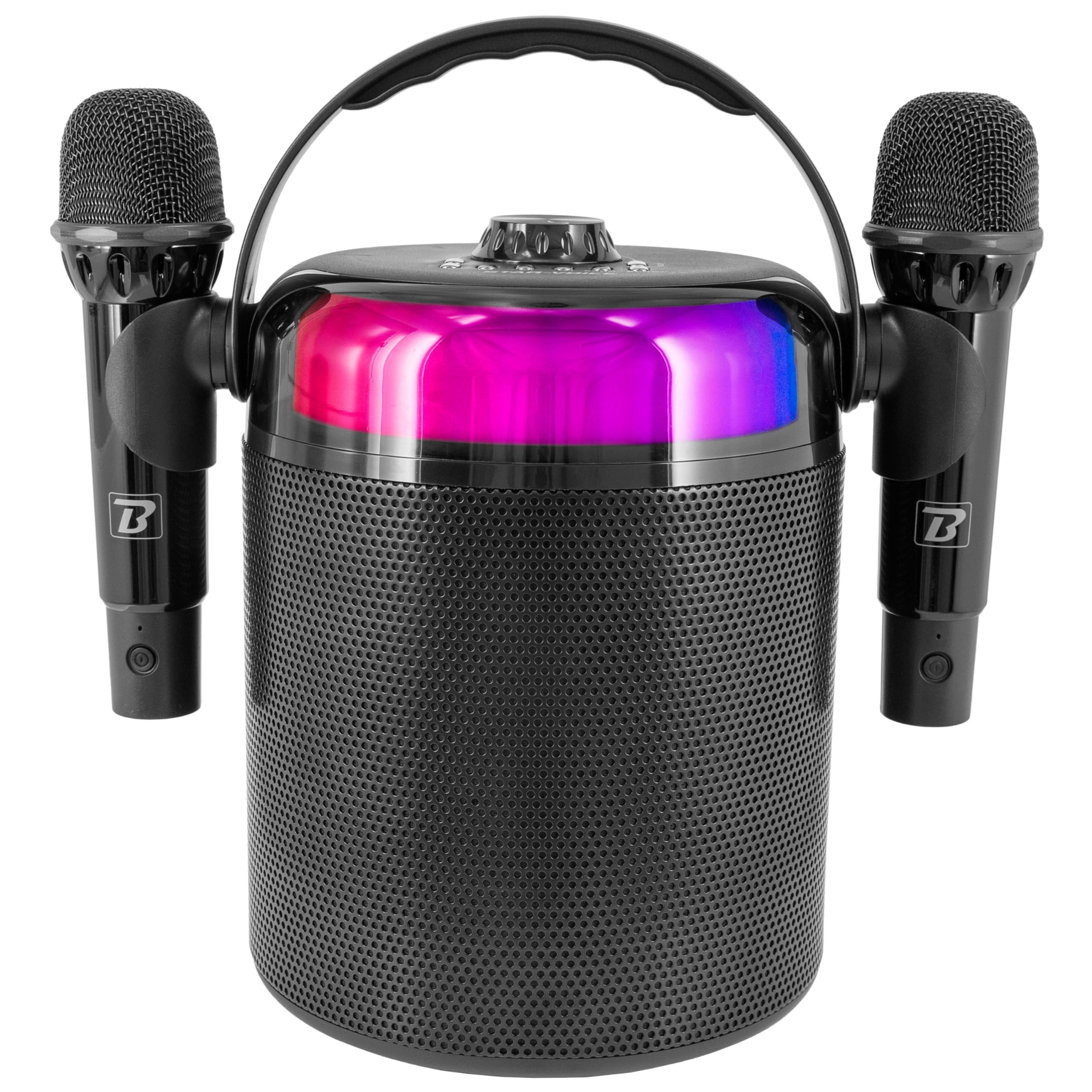 boomtonedj-star-voice-enceinte-karaok-bluetooth-2-micros-led image 2