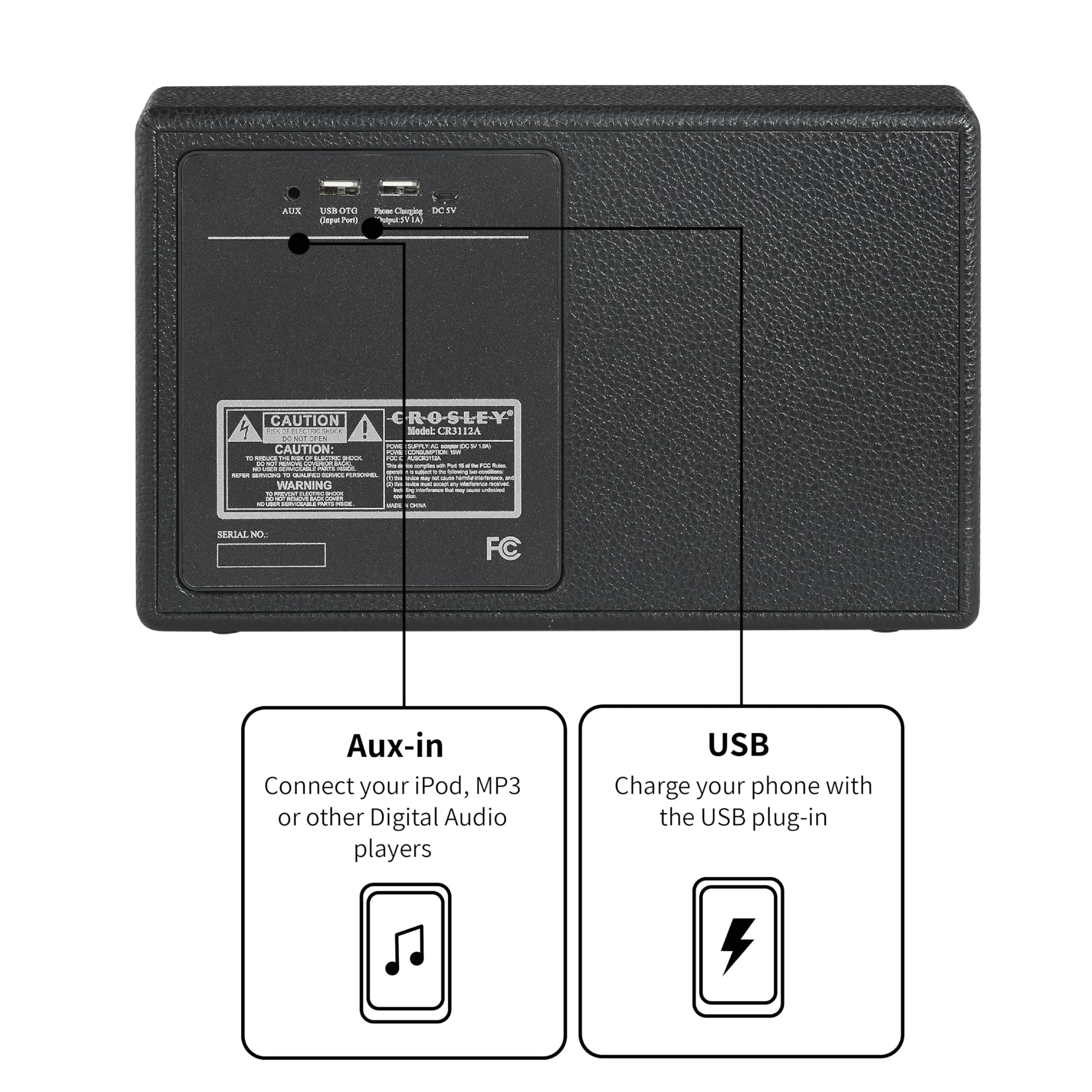 crosley-montero-enceinte-bluetooth-portable-noir-20w image 4