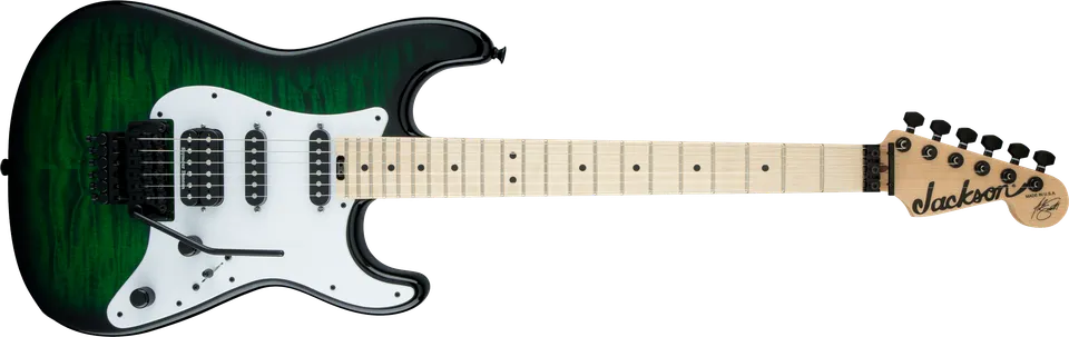 jackson-usa-adrian-smith-san-dimas-guitare-green-burst image 1