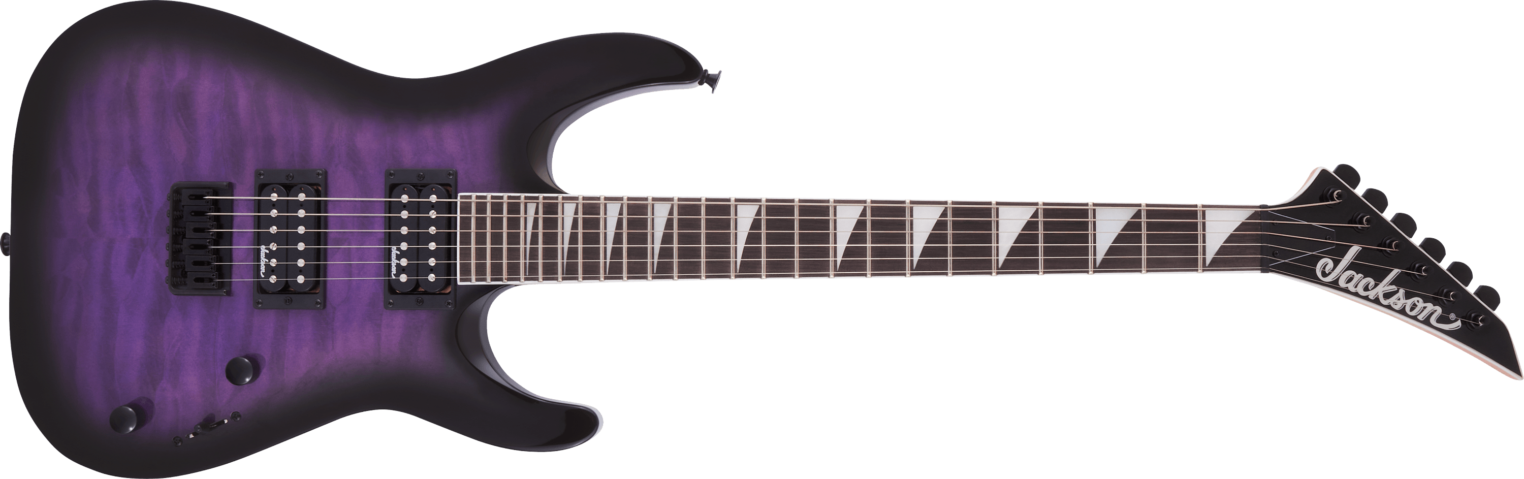 jackson-js-dinky-js32q-dka-ht-guitare-transparent-black-burst-passive image 4