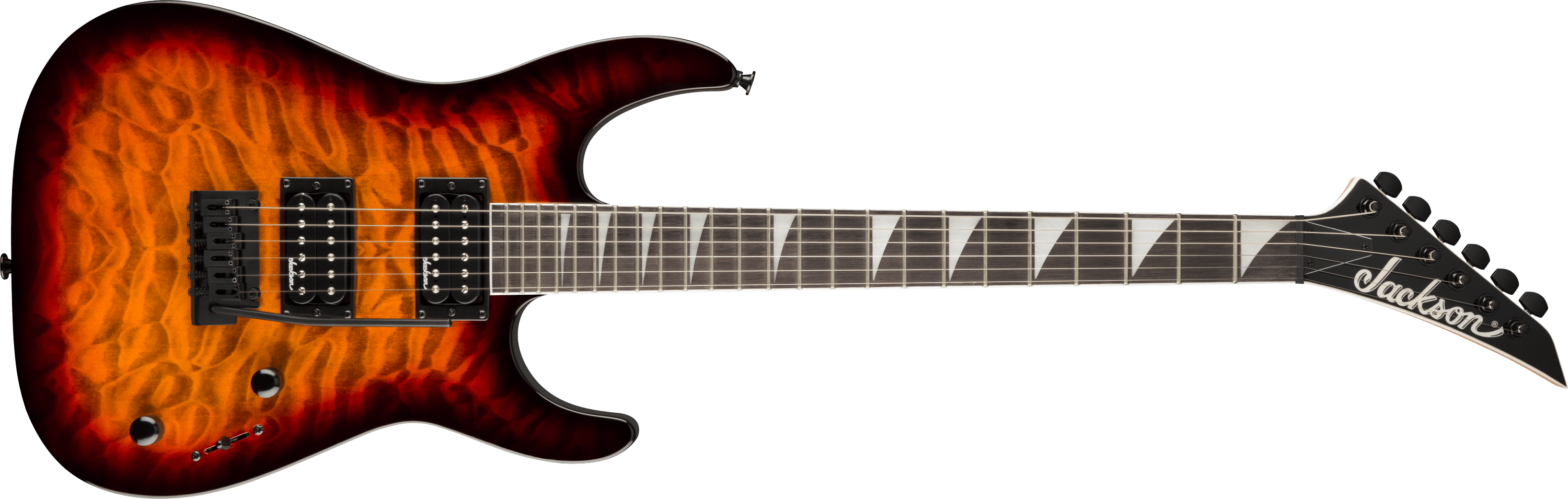 jackson-js-dinky-js20-dkq-2pt-guitare-transparent-blue-peuplier image 5