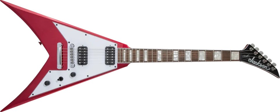 jackson-x-scott-ian-king-v-kvxt-guitare-v-candy-apple-red image 1