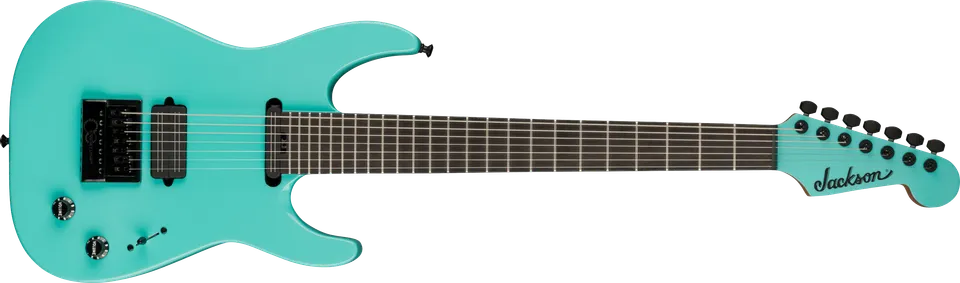 jackson-soloist-sl7-et-guitare-7-cordes-aquamarine-evertune image 1