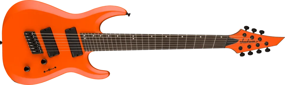 jackson-pro-plus-dinky-mdk-ht7-ms-guitare-orange-crush-7-cordes image 1