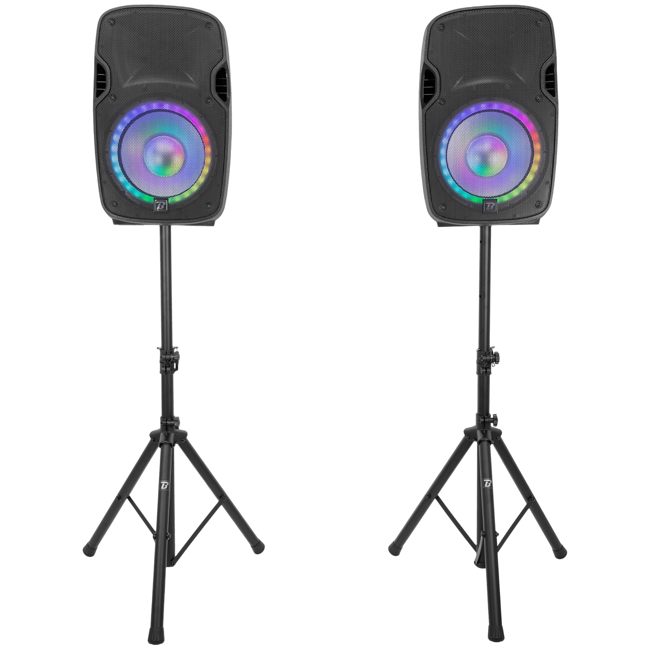 boomtonedj-ps212a-led-pack-sono-2-enceintes-12-bluetooth image 1