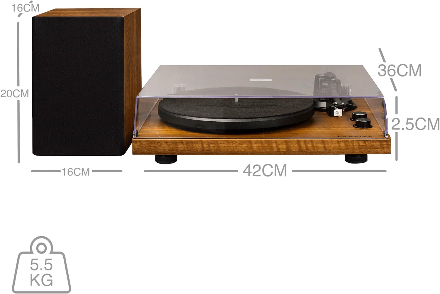 crosley-c62-tourne-disque-bluetooth-noyer-enceintes image 2