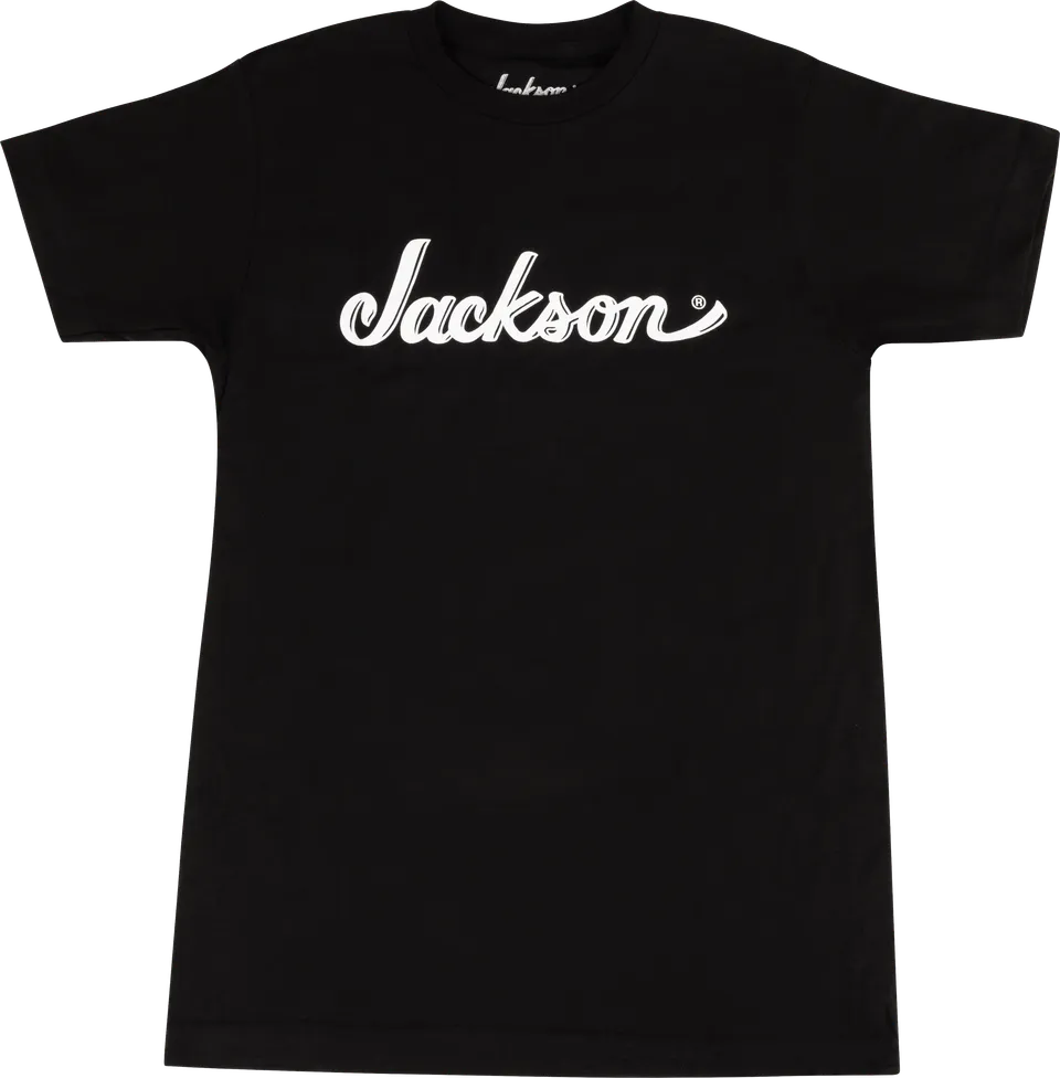 jackson-logo-t-shirt-homme-noir-coton-manches-courtes image 1