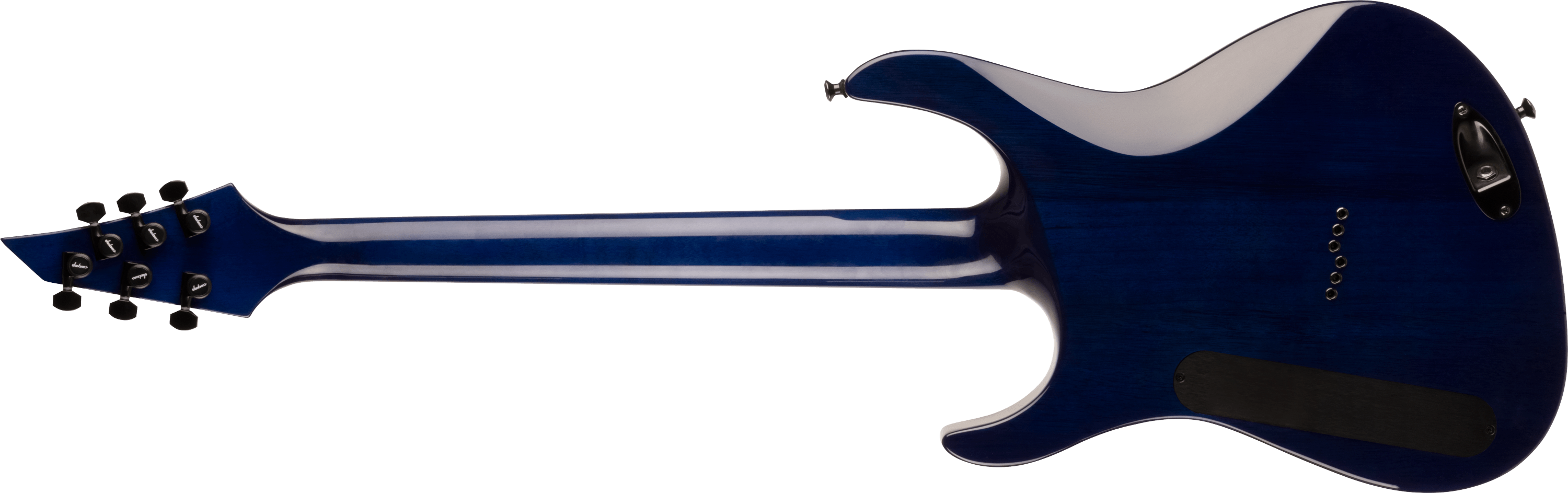 jackson-pro-chris-broderick-soloist-ht6p-guitare-transparent-blue image 2