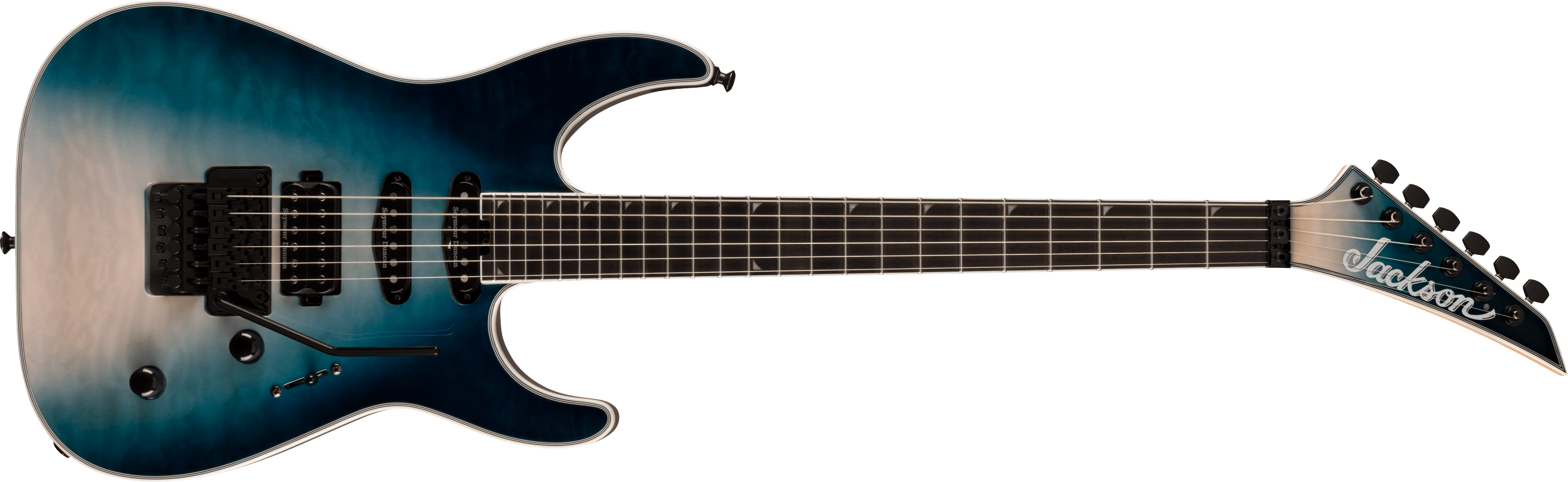 jackson-pro-plus-soloist-sla3q-guitare-amber-tiger-eye-housse image 5