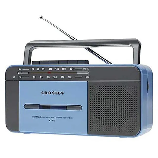 crosley-cassette-players-lecteur-cassette-bleu-gris-bluetooth image 1