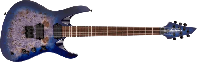 jackson-pro-chris-broderick-soloist-ht6p-guitare-transparent-blue image 1