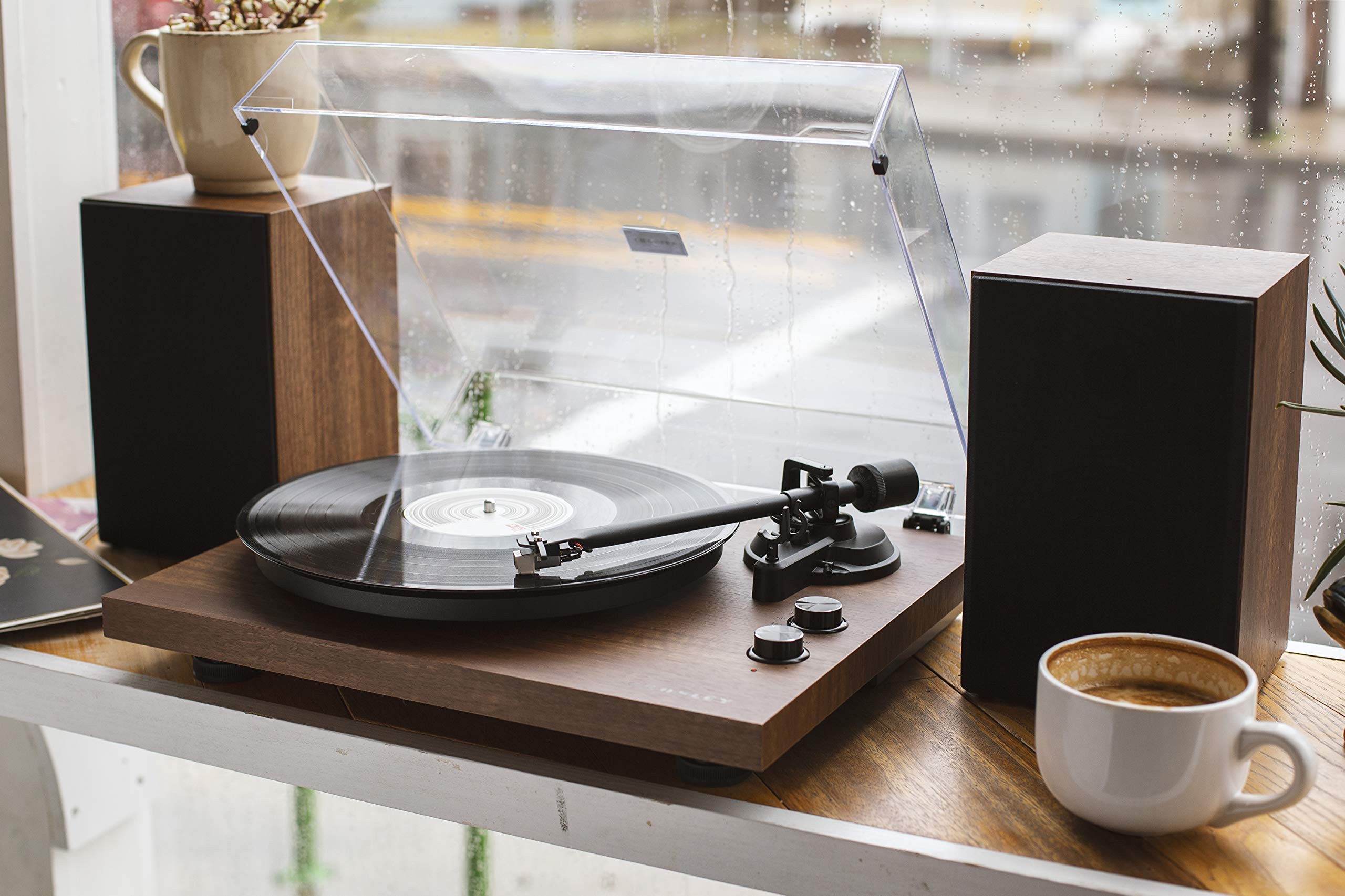 crosley-c62-platine-vinyle-bluetooth-noyer-avec-enceintes image 2