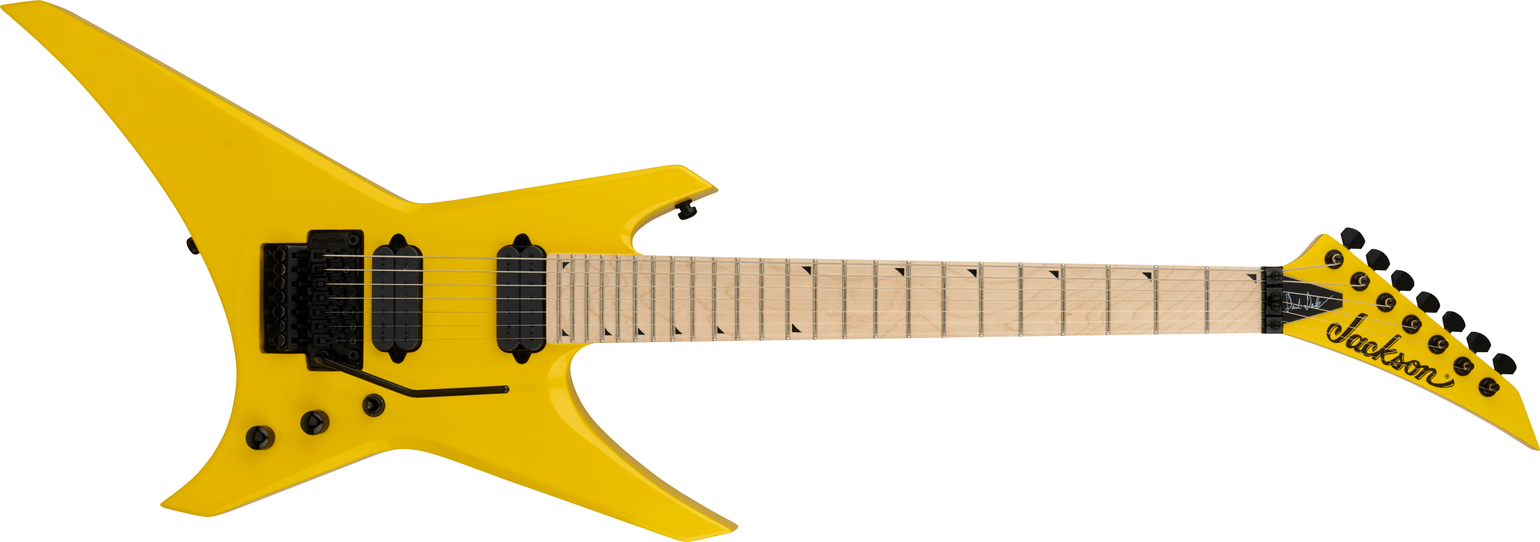 jackson-pro-series-warrior-wr7-guitare-7-cordes-jaune-dimarzio image 1