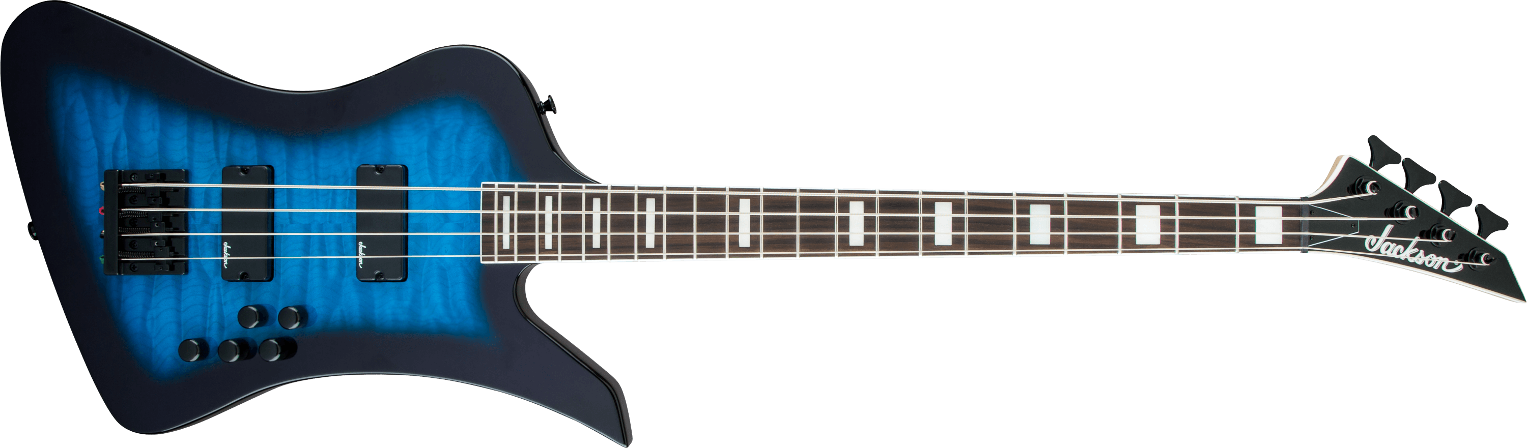 jackson-js-series-kelly-bird-js3q-basse-4-cordes-blue-burst image 1