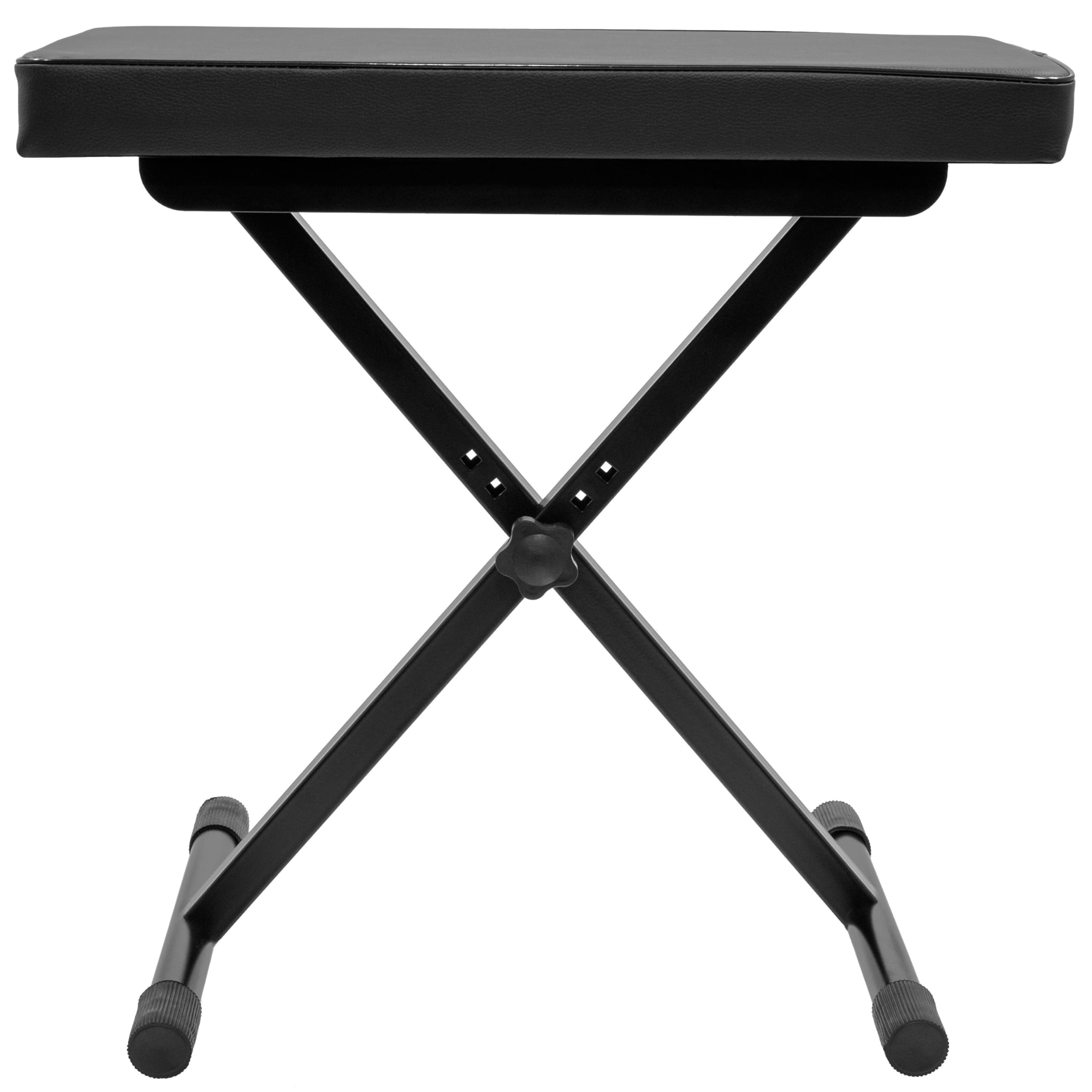 boomtonedj-st-1-banc-clavier-x-simili-cuir-noir-r-glable image 4