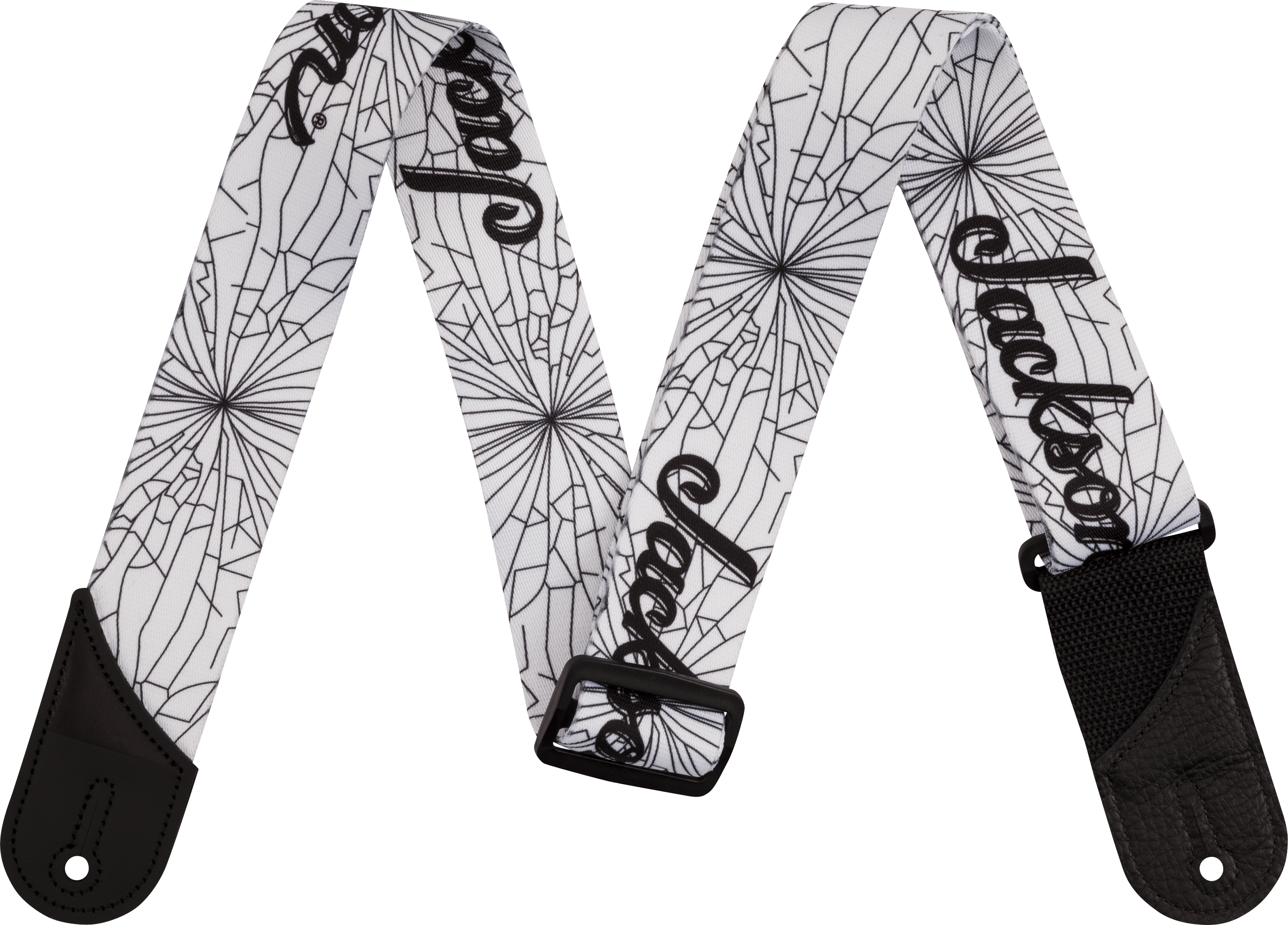 jackson-straps-cracked-mirror-sangle-guitare-white-50-8-mm-cuir image 1