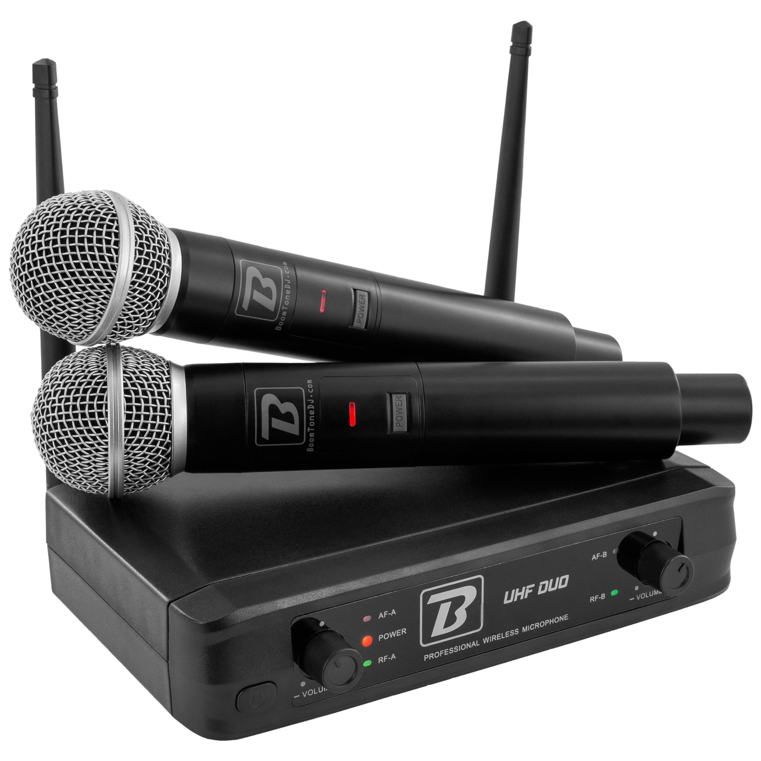 boomtonedj-uhf-duo-micros-sans-fil-uhf-double-main-2-canaux image 1