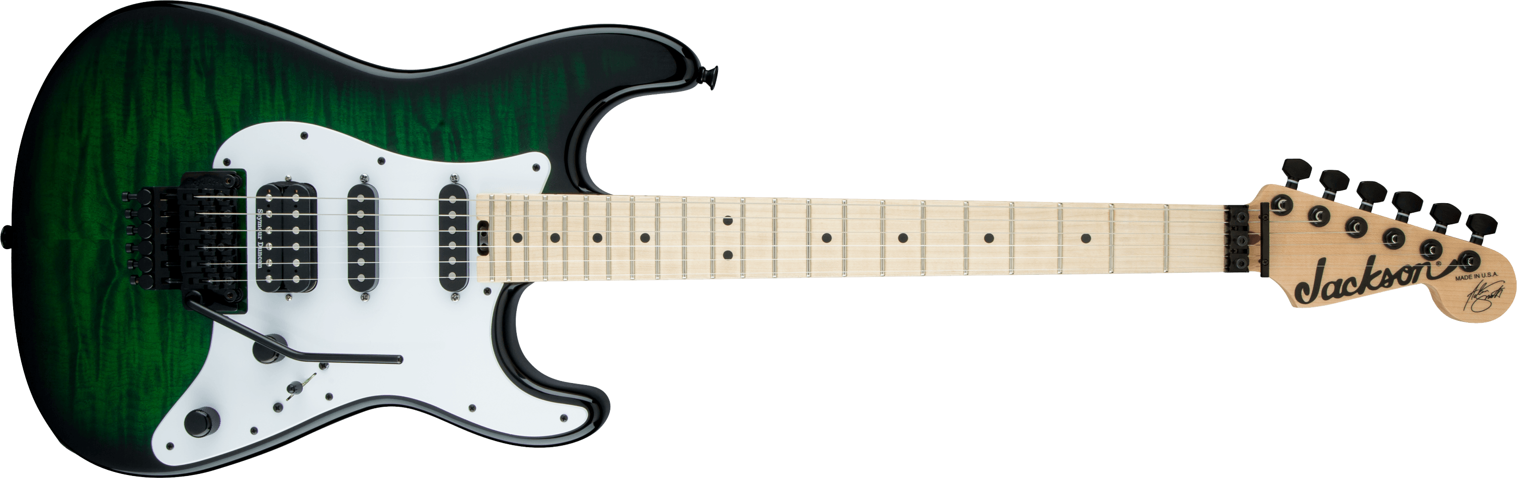 jackson-usa-adrian-smith-san-dimas-guitare-green-burst image 1