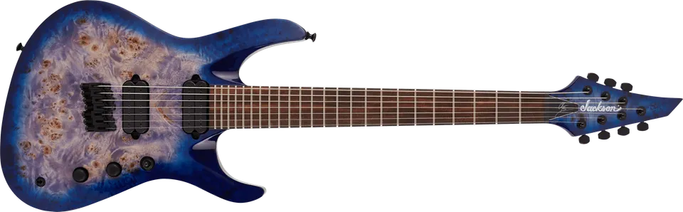 jackson-pro-series-broderick-soloist-ht7p-guitare-transparent-blue image 1