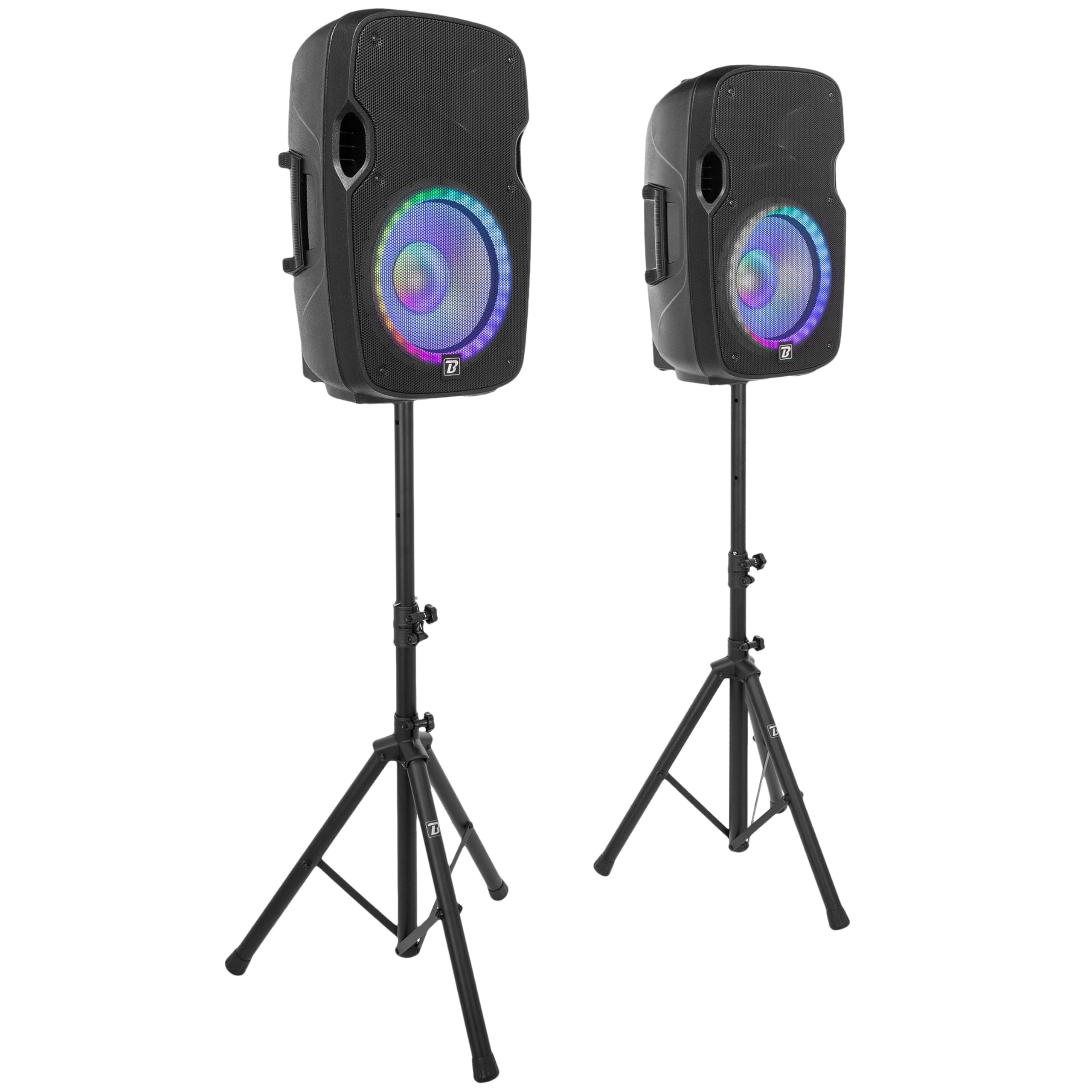 boomtonedj-ps212a-led-pack-sono-2-enceintes-12-bluetooth image 2