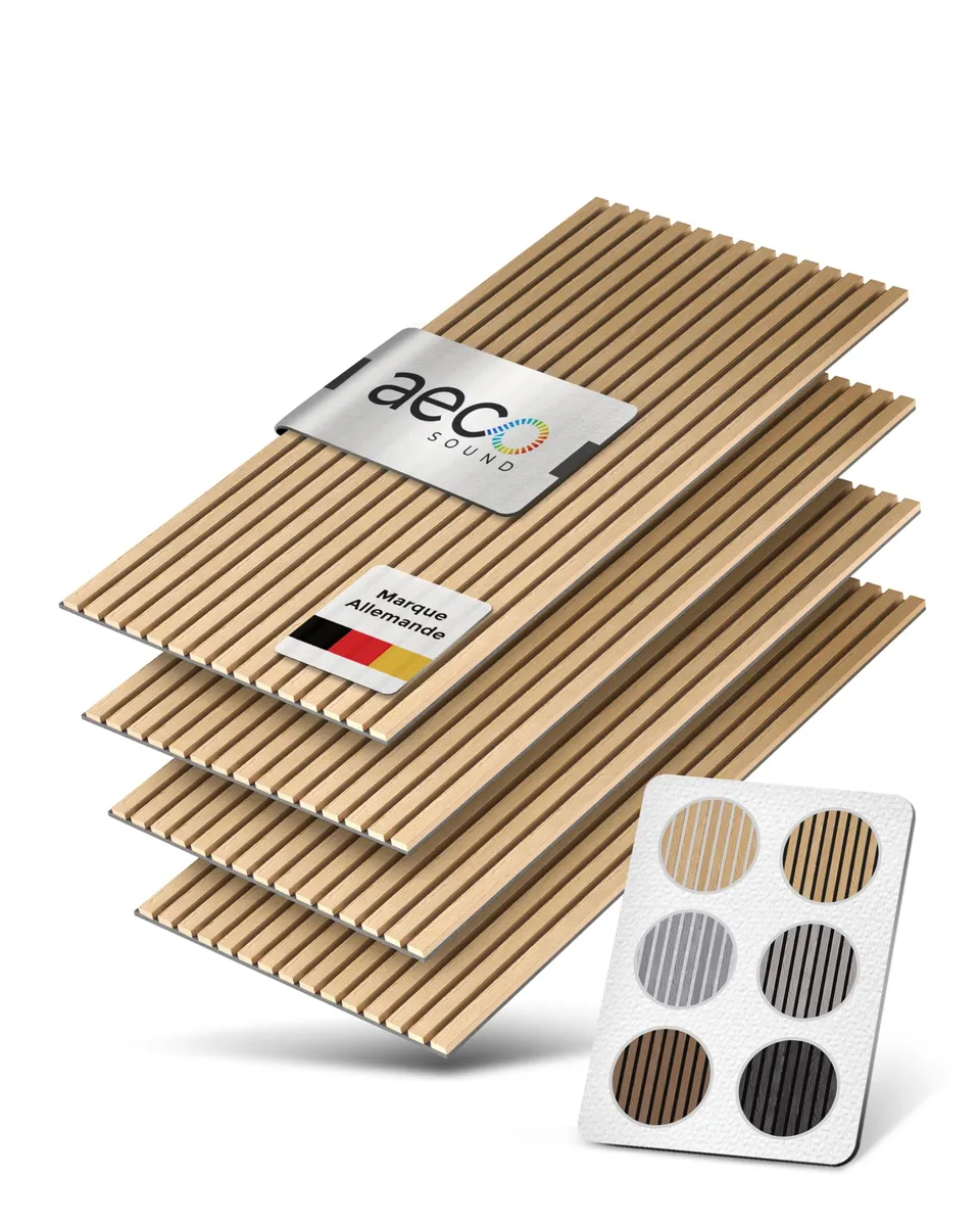 aeco-akustikpaneele-panneau-bois-ch-ne-gris-lot-de-4 image 1