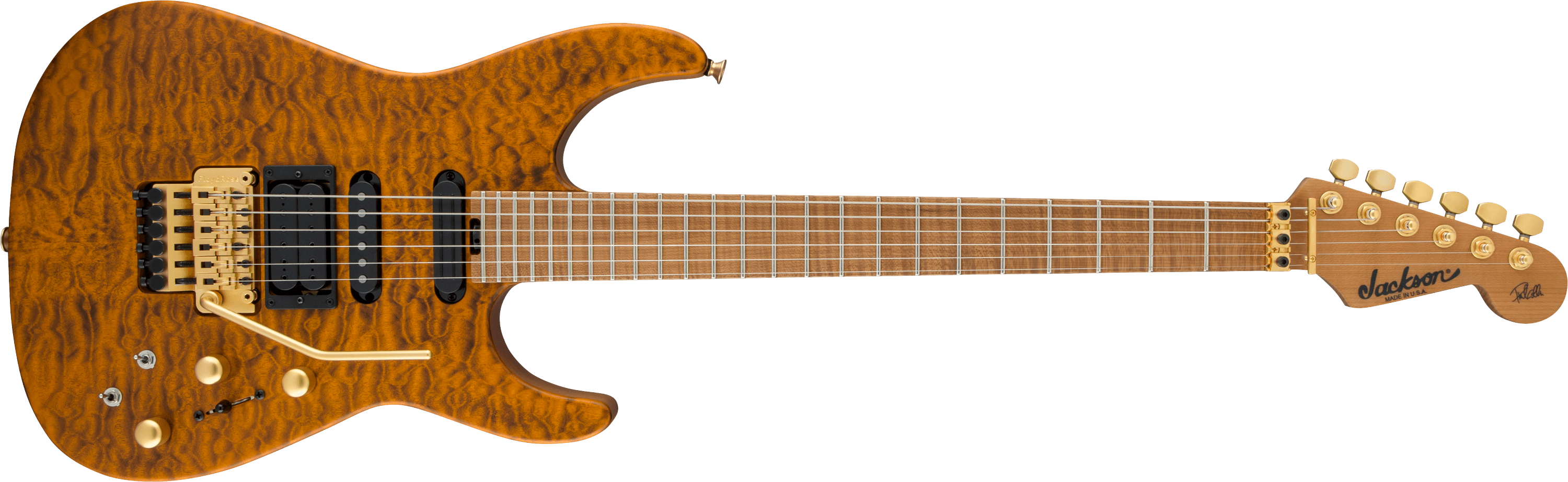 jackson-pc1-phil-collen-guitare-lectrique-satin-trans-amber image 1