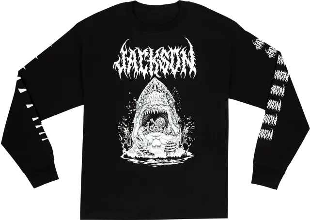 jackson-sharkrot-t-shirt-manche-longue-noir-taille-l image 1