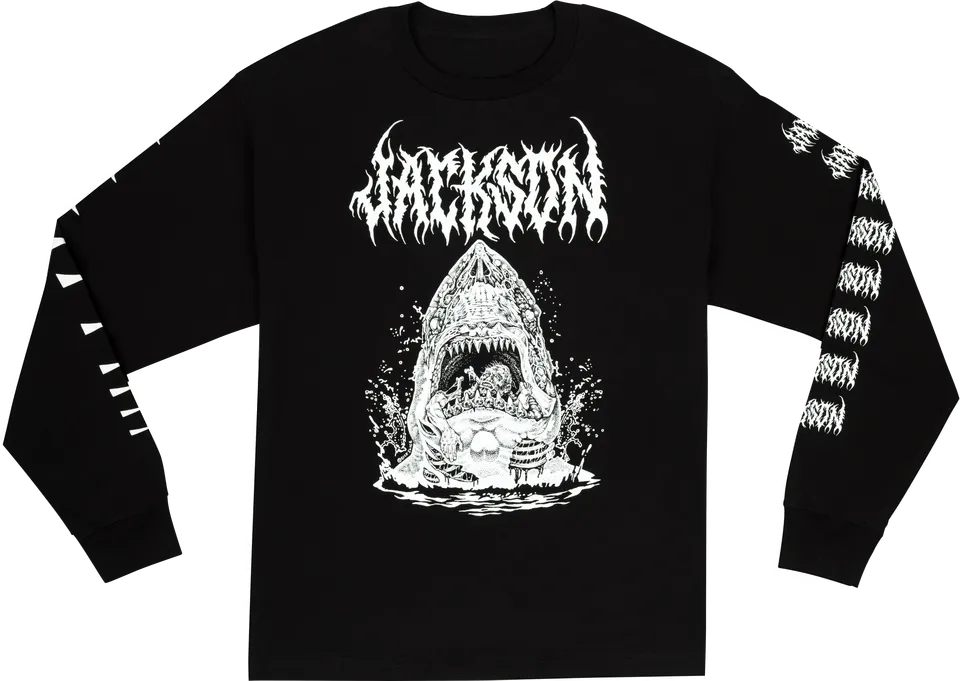 jackson-sharkrot-t-shirt-manche-longue-noir-taille-l image 1