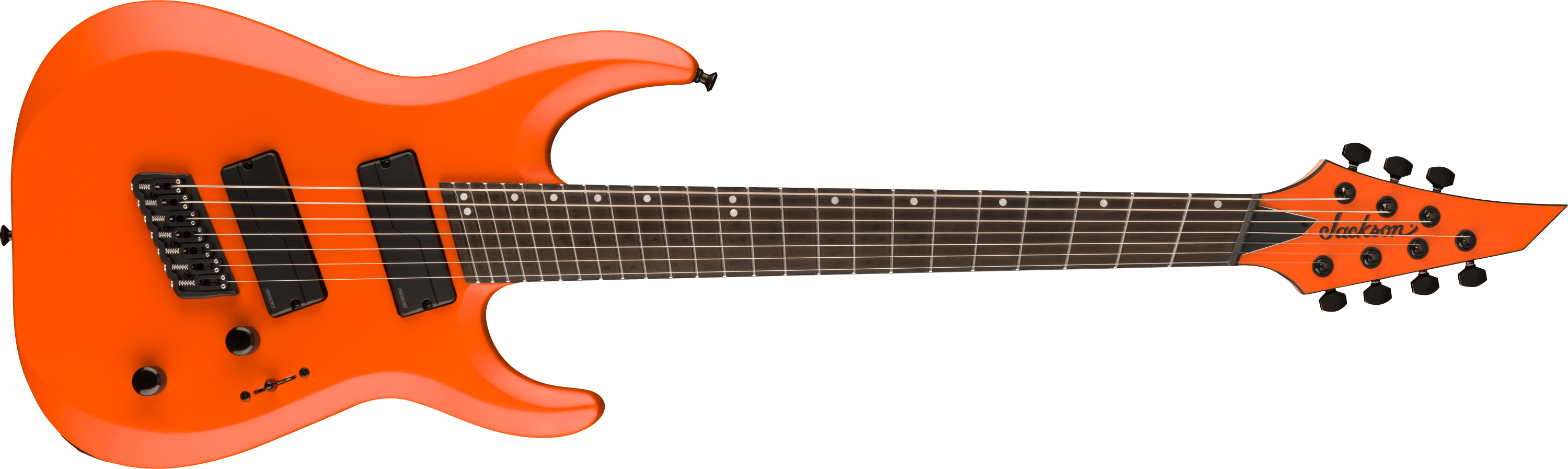 jackson-pro-plus-dinky-mdk-ht7-ms-guitare-orange-crush-7-cordes image 1