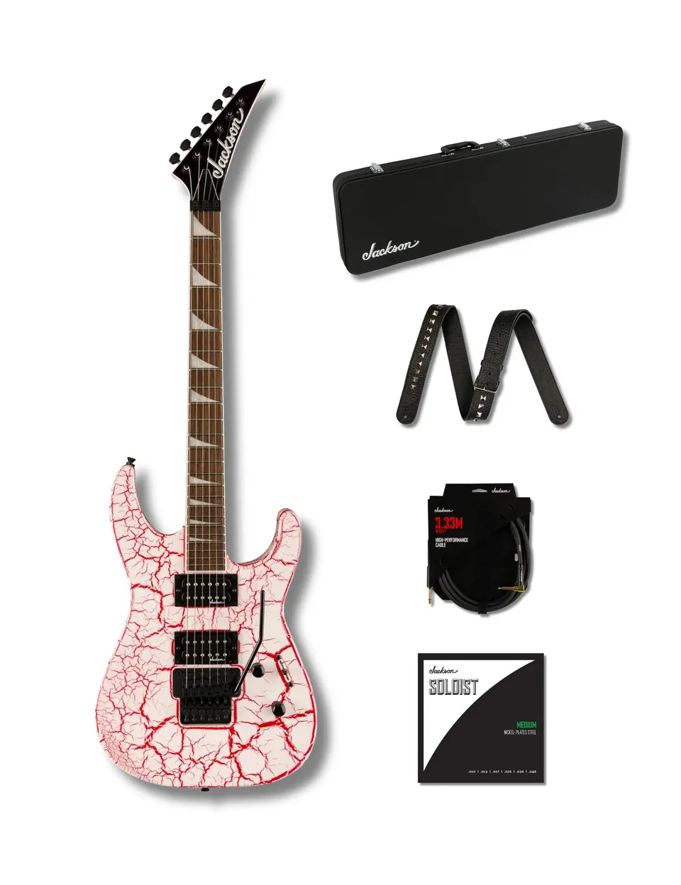 jackson-x-series-soloist-slx-dx-guitare-lectrique-bloodshot-crackle-bundle image 1